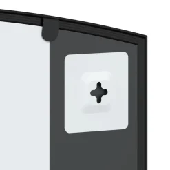 vidaXL Espejo de pared arco de hierro negro 60x30 cm Best