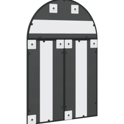 vidaXL Espejo de pared arco de hierro negro 60x90 cm