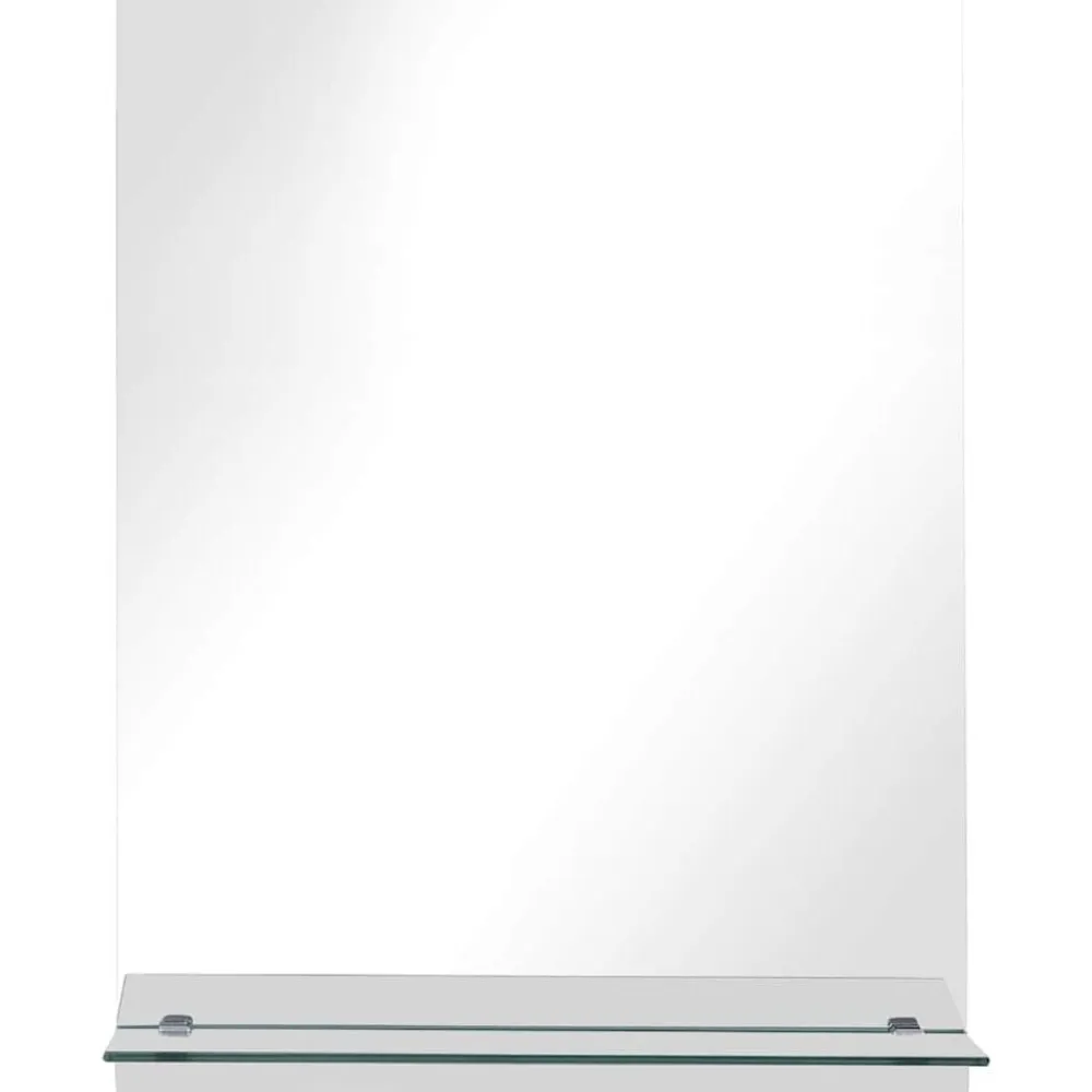 vidaXL Espejo de pared con estante de vidrio templado 20x40 cm Discount