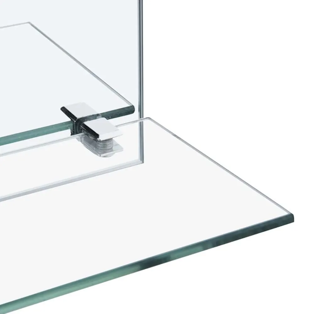 vidaXL Espejo de pared con estante de vidrio templado 20x40 cm Discount