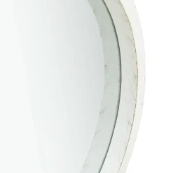 vidaXL Espejo de pared con correa 40 cm Blanco Hot
