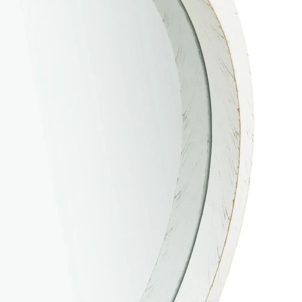 vidaXL Espejo de pared con correa 40 cm Blanco Hot