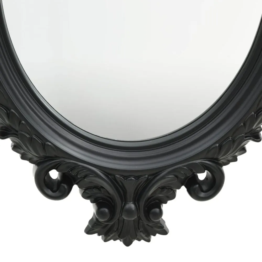 vidaXL Espejo de pared estilo castillo 56x76 cm Negro Hot