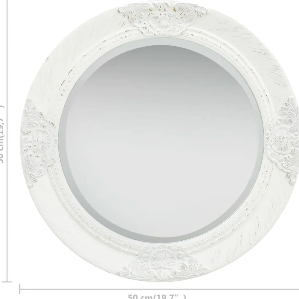 vidaXL Decoración-Espejo de pared estilo barroco 50 cm