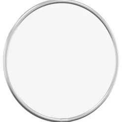vidaXL Espejo de pared redondo Ø20 cm Plateado Outlet