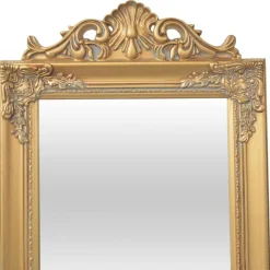 vidaXL Decoración-Espejo de pie estilo barroco 160x40 cm