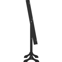 vidaXL Espejo de pie 34x37x146 cm Negro Sale