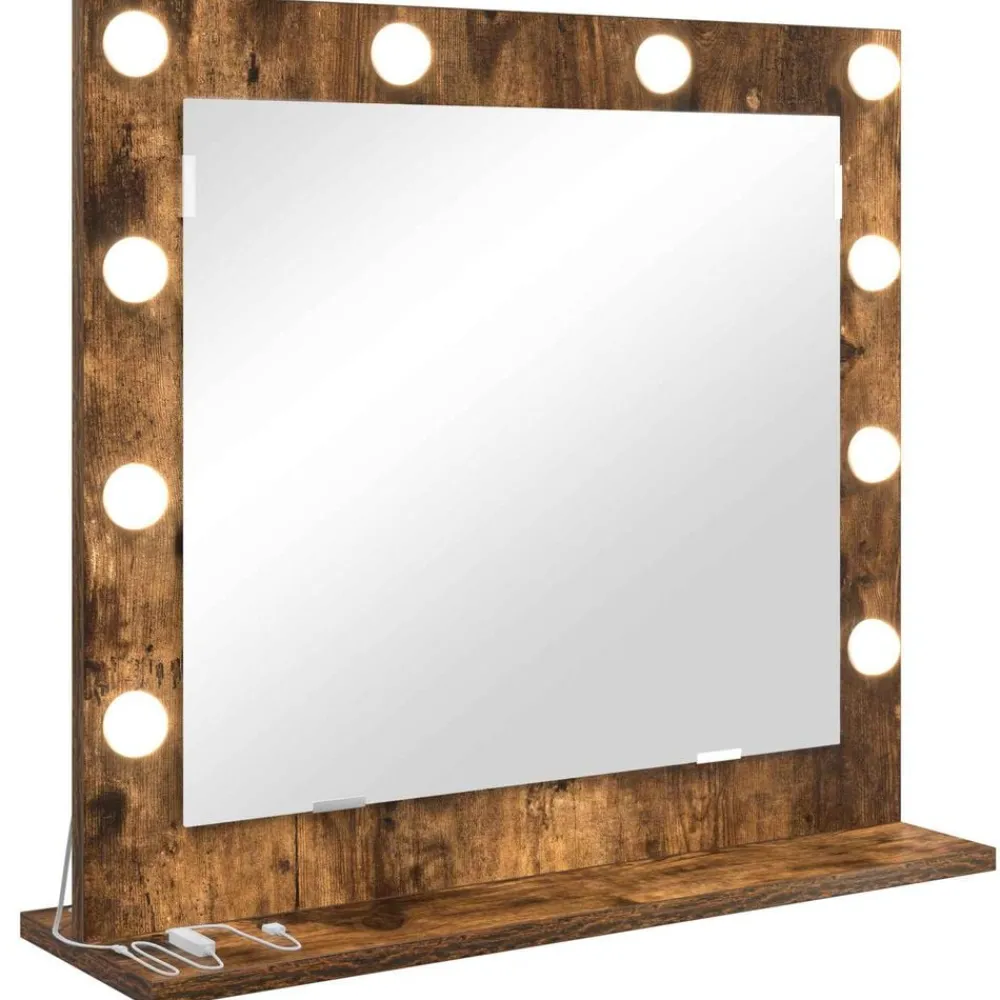 vidaXL Decoración-Espejo de Tocador Rectangular 60 x 55 x 18 cm