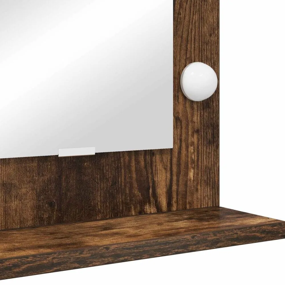 vidaXL Decoración-Espejo de Tocador Rectangular 60 x 55 x 18 cm