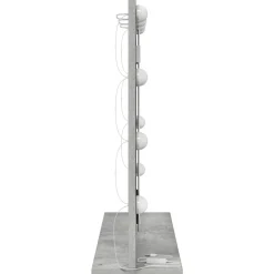 vidaXL Decoración-Espejo de Tocador Rectangular Gris Concreto 60 x 55 x 18 cm