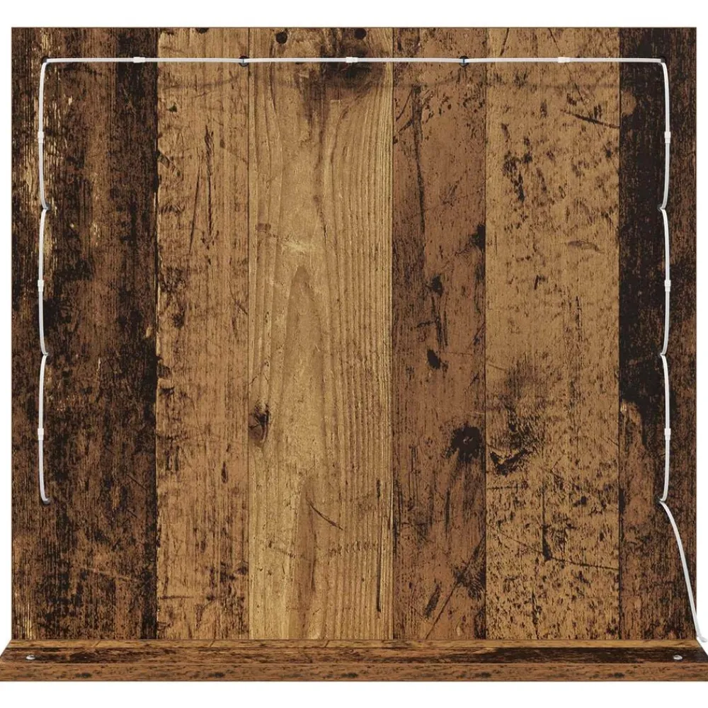 vidaXL Espejo de Tocador Rectangular Madera vieja 60 x 55 x 18 cm Madera envejecida Online