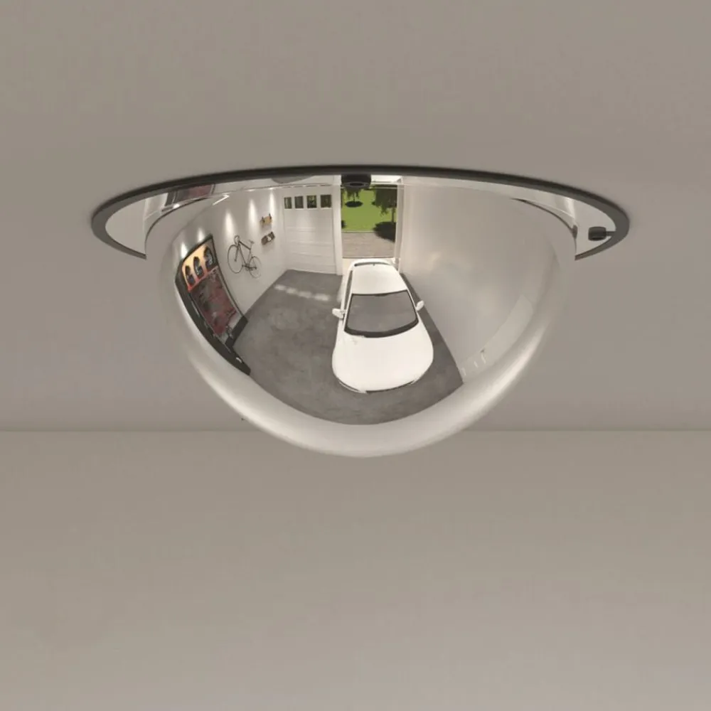 vidaXL Espejo de tráfico con cúpula completa Ø40 cm Acrílico