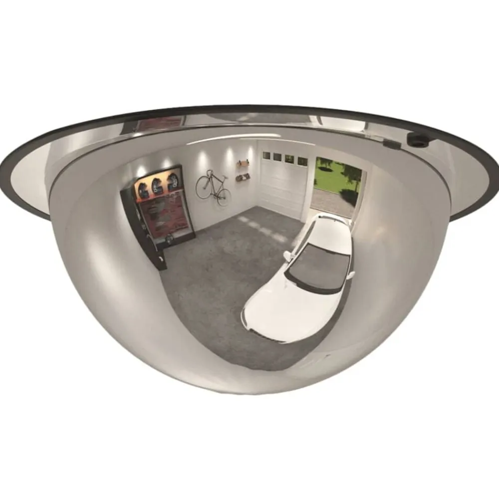 vidaXL Espejo de tráfico con cúpula completa Ø40 cm Acrílico
