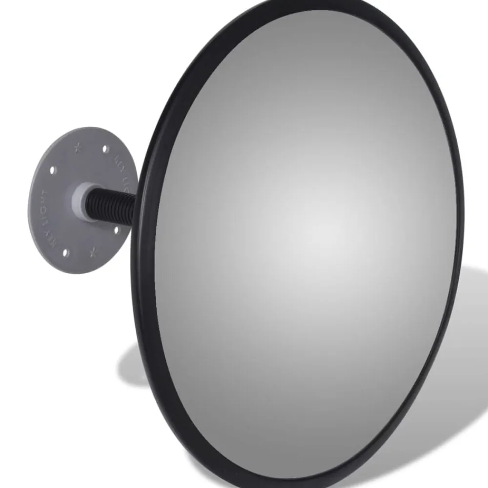 vidaXL Espejo de tráfico convexo de interior acrílico negro 30 cm Sale