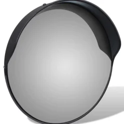 vidaXL Espejo de tráfico convexo plástico 30 cm Negro New