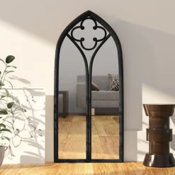 vidaXL Decoración-Espejo hierro para uso interior 100x45 cm