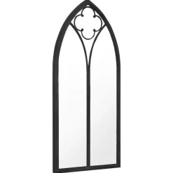 vidaXL Decoración-Espejo hierro para uso interior 100x45 cm