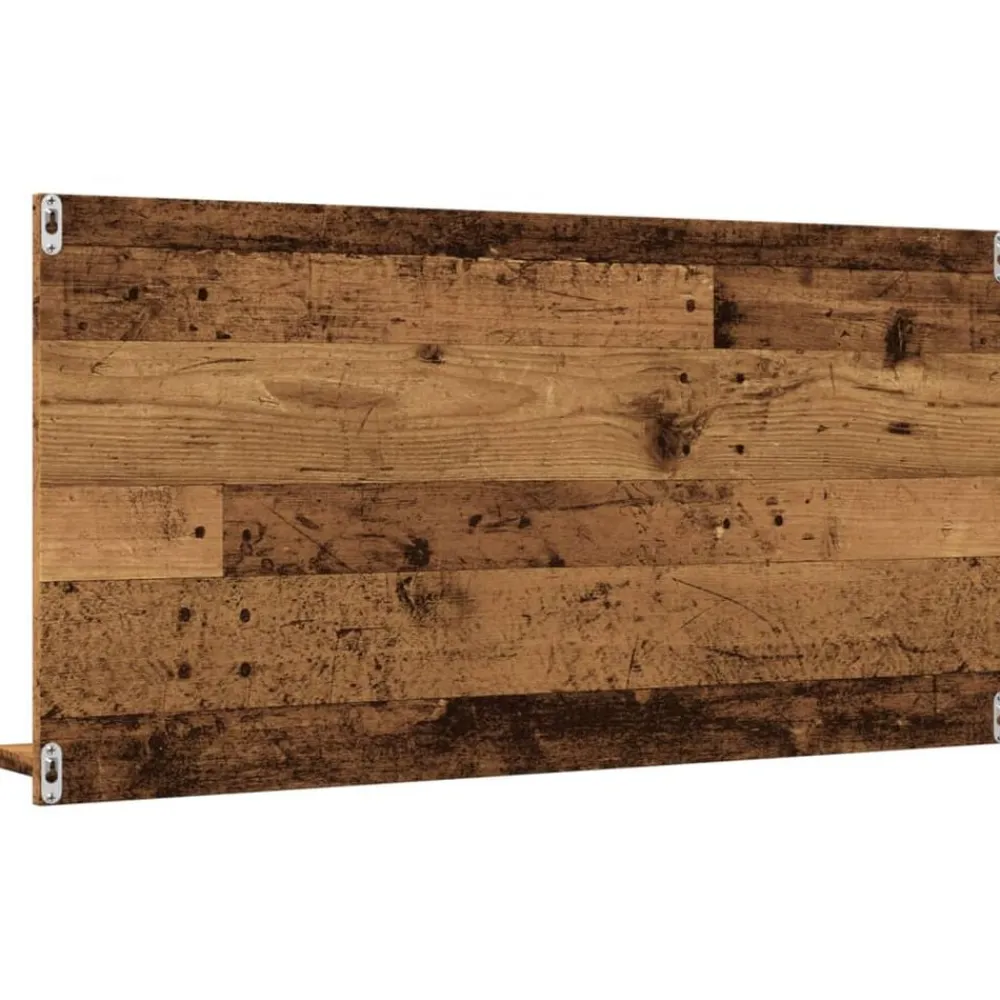 vidaXL Armarios Y Almacenamiento-Espejo mueble de baño madera ingeniería envejecida 90x11x45 cm