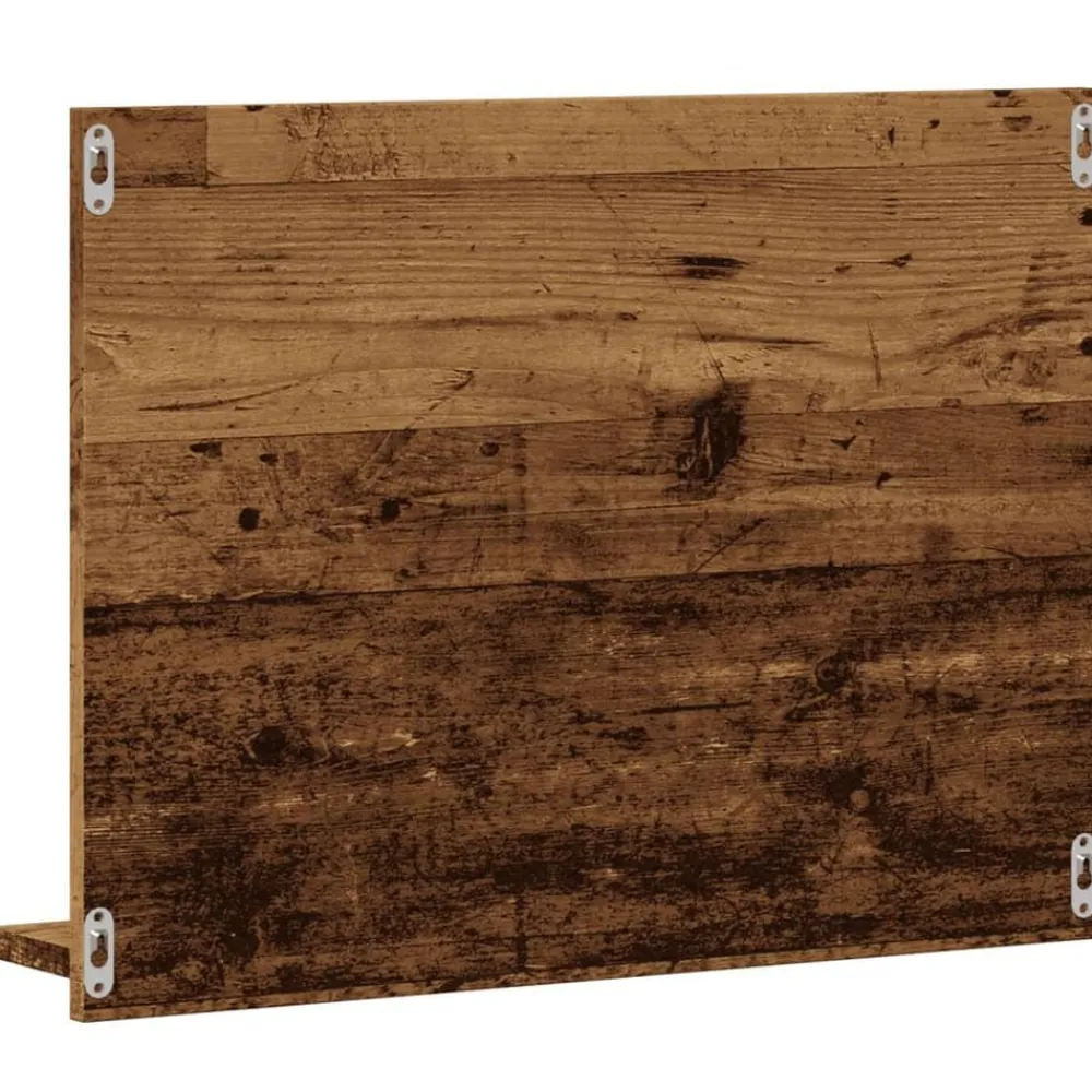 vidaXL Espejo mueble de cuarto de baño madera envejecida 60x10,5x45 cm Madera antigua Online