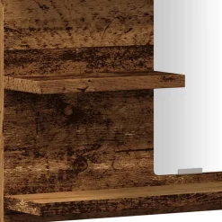 vidaXL Espejo mueble de cuarto de baño madera envejecida 60x10,5x45 cm Madera antigua Online