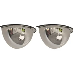 vidaXL Espejos de tráfico 2 unidades mitad combada acrílico Ø40 cm Clearance