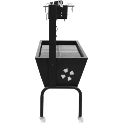 vidaXL Cocina Y Comedor-Espetón de asado/barbacoa eléctrica de acero inoxidable