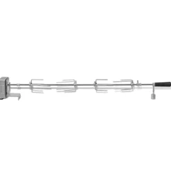 vidaXL Espetón para asados y barbacoa con motor acero 1000 mm Best