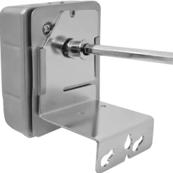 vidaXL Espetón para asados y barbacoa con motor acero 1000 mm Best