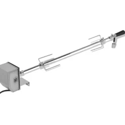 vidaXL Espetón para asados/barbacoa con motor profesional acero 1200 mm Sale