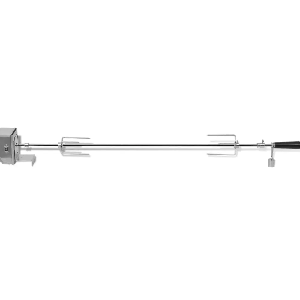 vidaXL Espetón para asados/barbacoa con motor profesional acero 1200 mm Sale