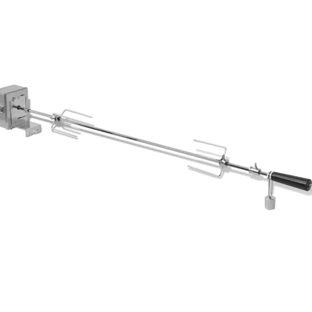 vidaXL Espetón para asados/barbacoa con motor profesional acero 1200 mm Sale