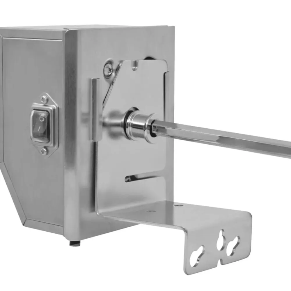vidaXL Espetón para asados/barbacoa con motor profesional acero 1200 mm Sale