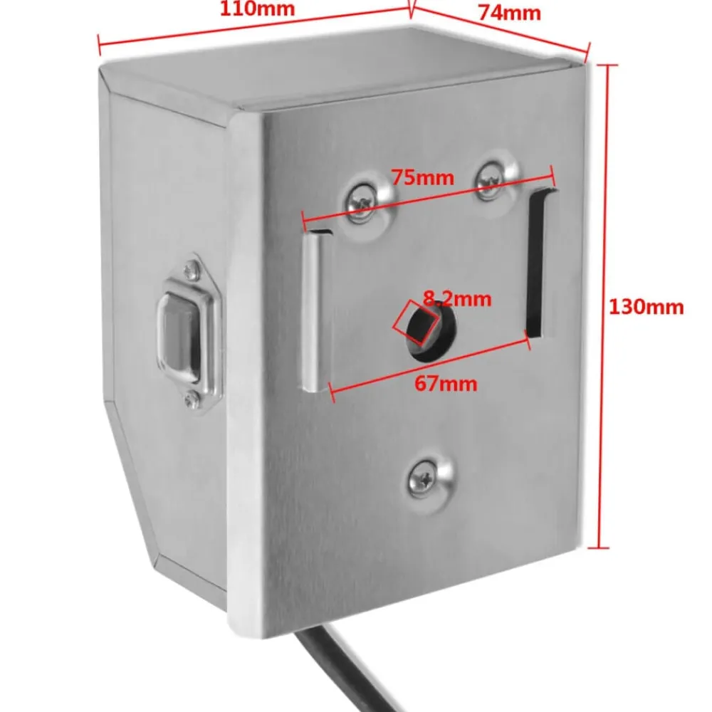 vidaXL Espetón para asados/barbacoa con motor profesional acero 1200 mm Sale