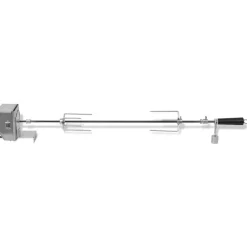vidaXL Espetón para asados/barbacoa con motor profesional acero 900 mm