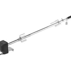 vidaXL Cocina Y Comedor-Espetón para asados y barbacoa con motor acero 1200 mm