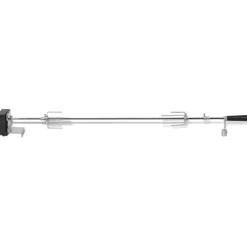 vidaXL Cocina Y Comedor-Espetón para asados y barbacoa con motor acero 1200 mm