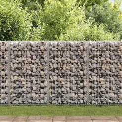 vidaXL Espirales de gaviones 24 unidades acero galvanizado 100 cm New