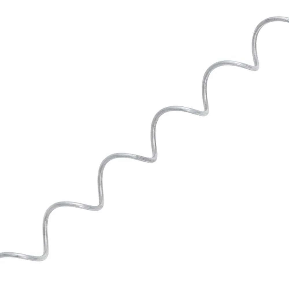 vidaXL Espirales de gaviones 24 unidades acero galvanizado 100 cm New