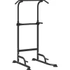 vidaXL Estación de Dip de Torre de Potencia Negro 102 x 95 x 210 cm Clearance