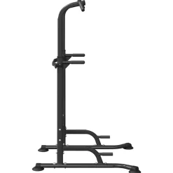 vidaXL Estación de Dip de Torre de Potencia Negro 102 x 95 x 210 cm Clearance