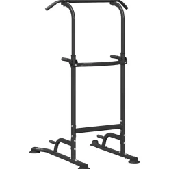 vidaXL Estación de Dip de Torre de Potencia Negro 102 x 95 x 210 cm Clearance
