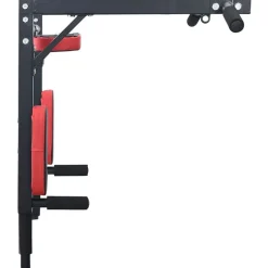 VidaXL Estación de dominadas y fondos Negro y rojo 89 x 59 x 70 cm Hot