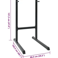 vidaXL Estación de Fondos Negro 103,5 x 66,5 x 121,5 cm Clearance