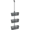 vidaXL Estante colgante de ducha aluminio 30x15x(67-105) cm Clearance