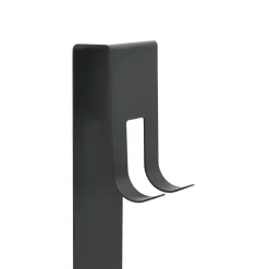 vidaXL Estante colgante de ducha acero inox cepillado 304 mate Negro Discount