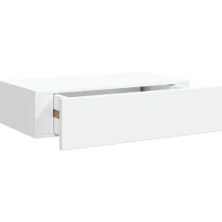 vidaXL Estante con cajón de pared MDF 40x23,5x10 cm Blanco New