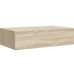 vidaXL Estante con cajón de pared MDF 40x23,5x10 cm Roble