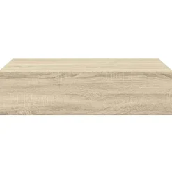 vidaXL Estante con cajón de pared MDF 40x23,5x10 cm Roble