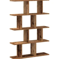 vidaXL Estante cubo de pared 12 compartimentos madera envejecida Madera antigua Best