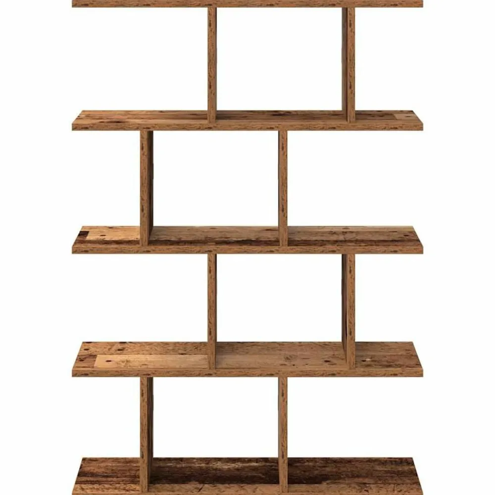 vidaXL Estante cubo de pared 12 compartimentos madera envejecida Madera antigua Best